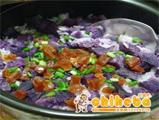 紫薯腊味饭