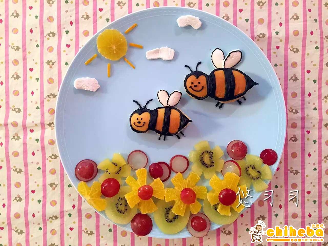 创意趣味儿童餐—两只小蜜蜂