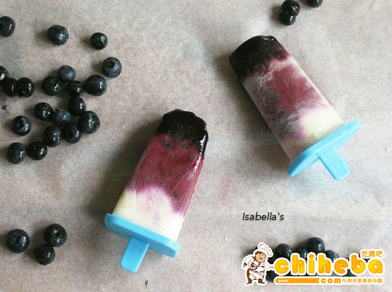 蓝莓酸奶冰棍