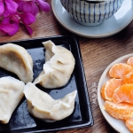 营养早餐-韭黄蘑菇肉饺子